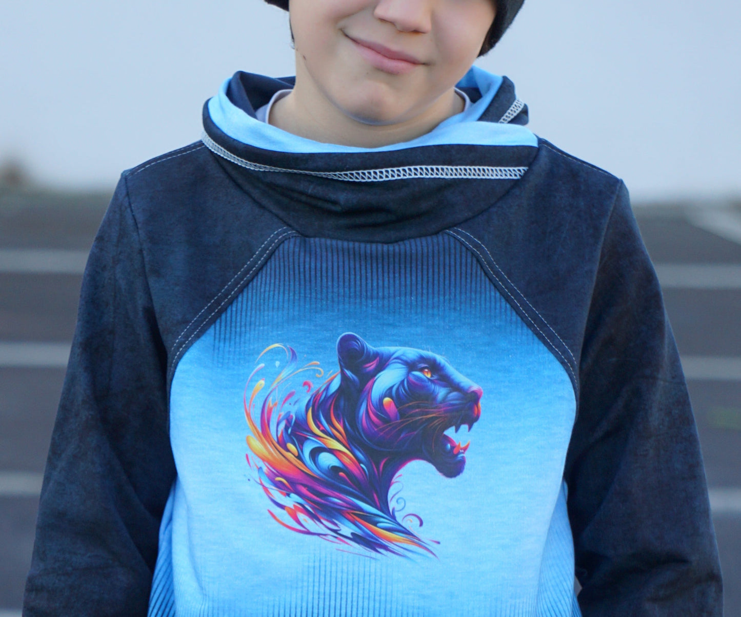 Bügelbild Abstrakt Panther