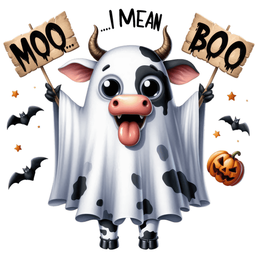 Bügelbild Moo... I Mean Boo