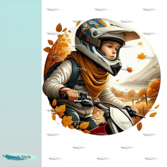 Bügelbild Motorcross Kid