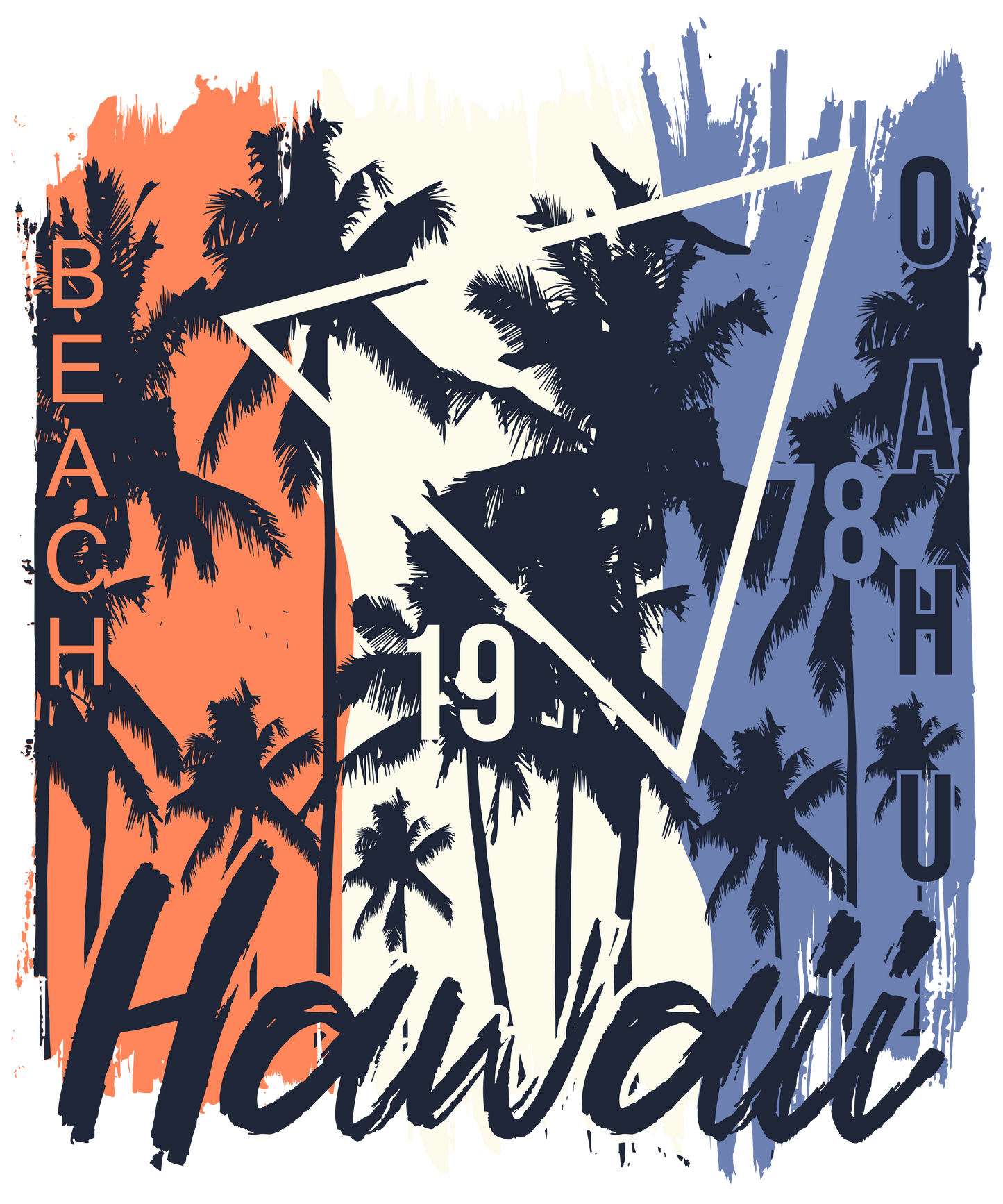 Bügelbild  Hawaii Beach