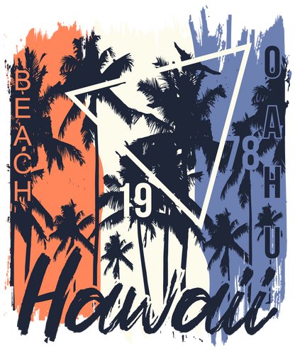 Bügelbild  Hawaii Beach
