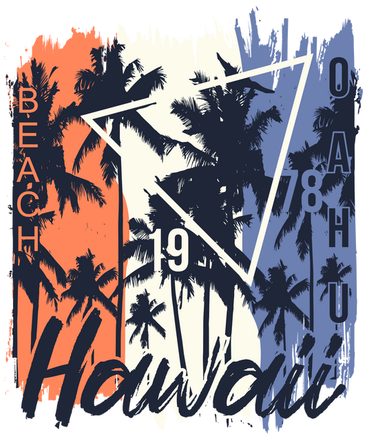 Bügelbild  Hawaii Beach