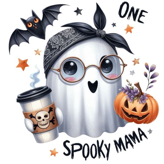 Bügelbild One Spooky Mama