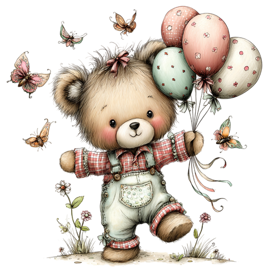 Bügelbild Oster Bär #4