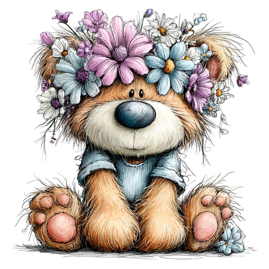 Bügelbild Oster Teddy Bär #1