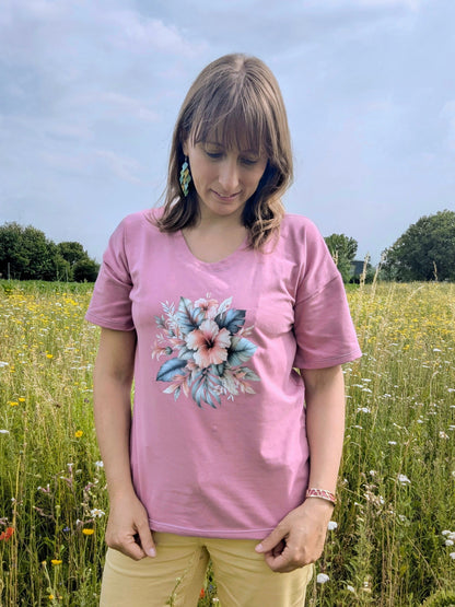 Bügelbild Sommer Hibiskus #14 Fylou's Style