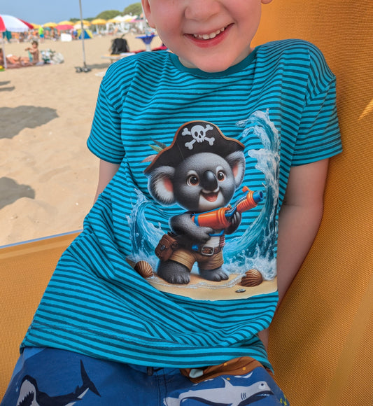 Bügelbild Piraten Koala mit Wasserspritzpistole #4 Fylou's Style