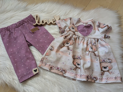Bio Jersey  Blumen Bärchen