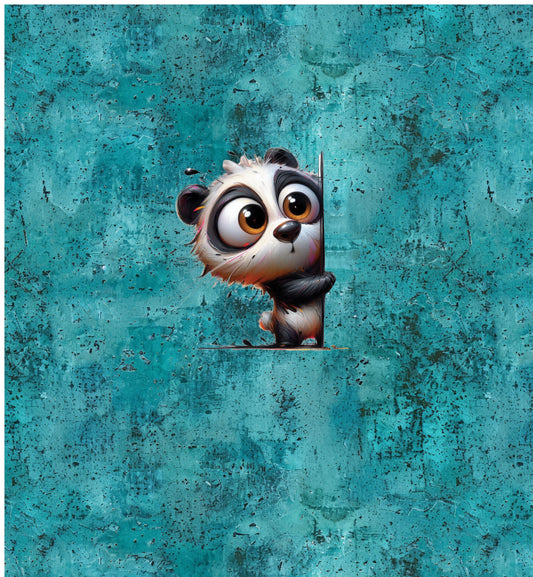 Panel Panda Bio French Terry Türkis