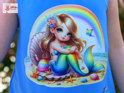 Bügelbild Regenbogen Meerjungfrau #1 Fylou's Style