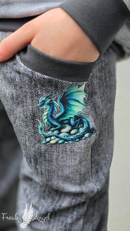 Bügelbild Elementar Drache #18