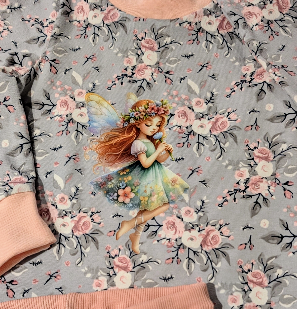 Iron-on image fairy with butterflies #4