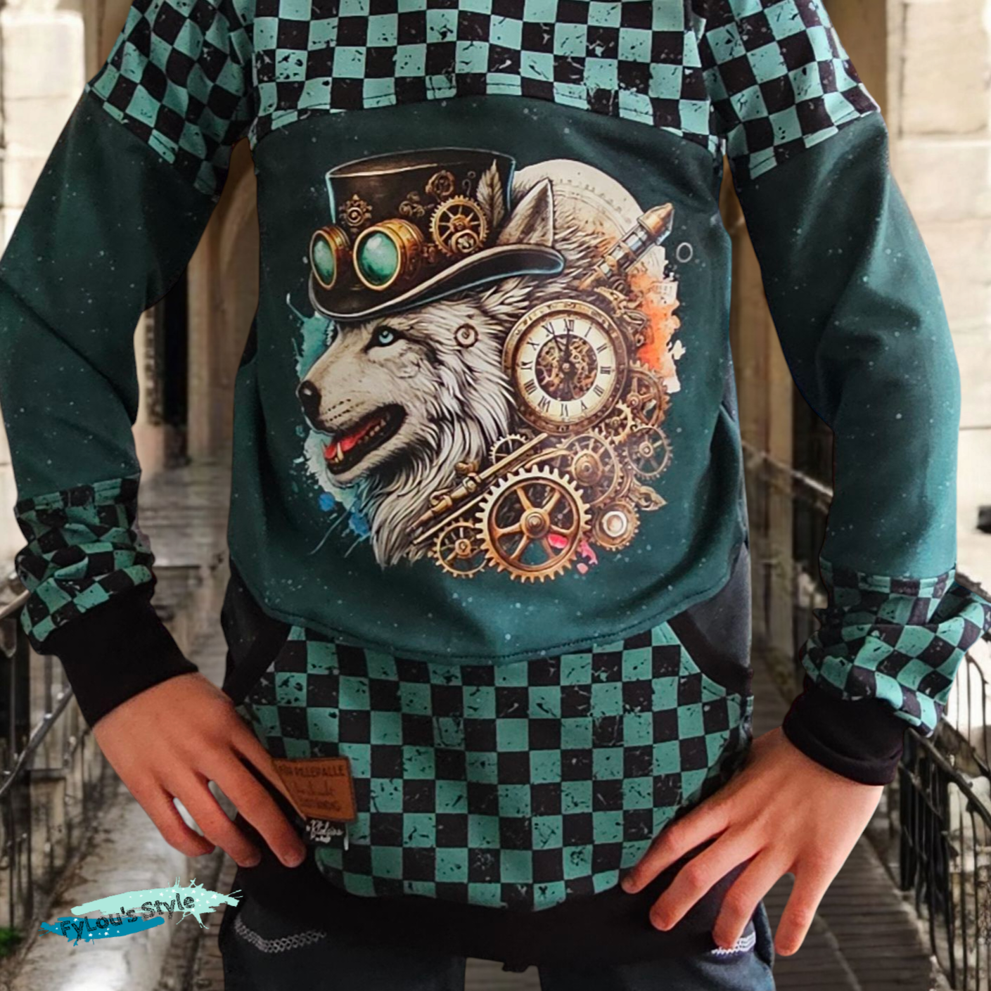 Bügelbild Steampunk Steampunk Wolf #3 Fylou's Style