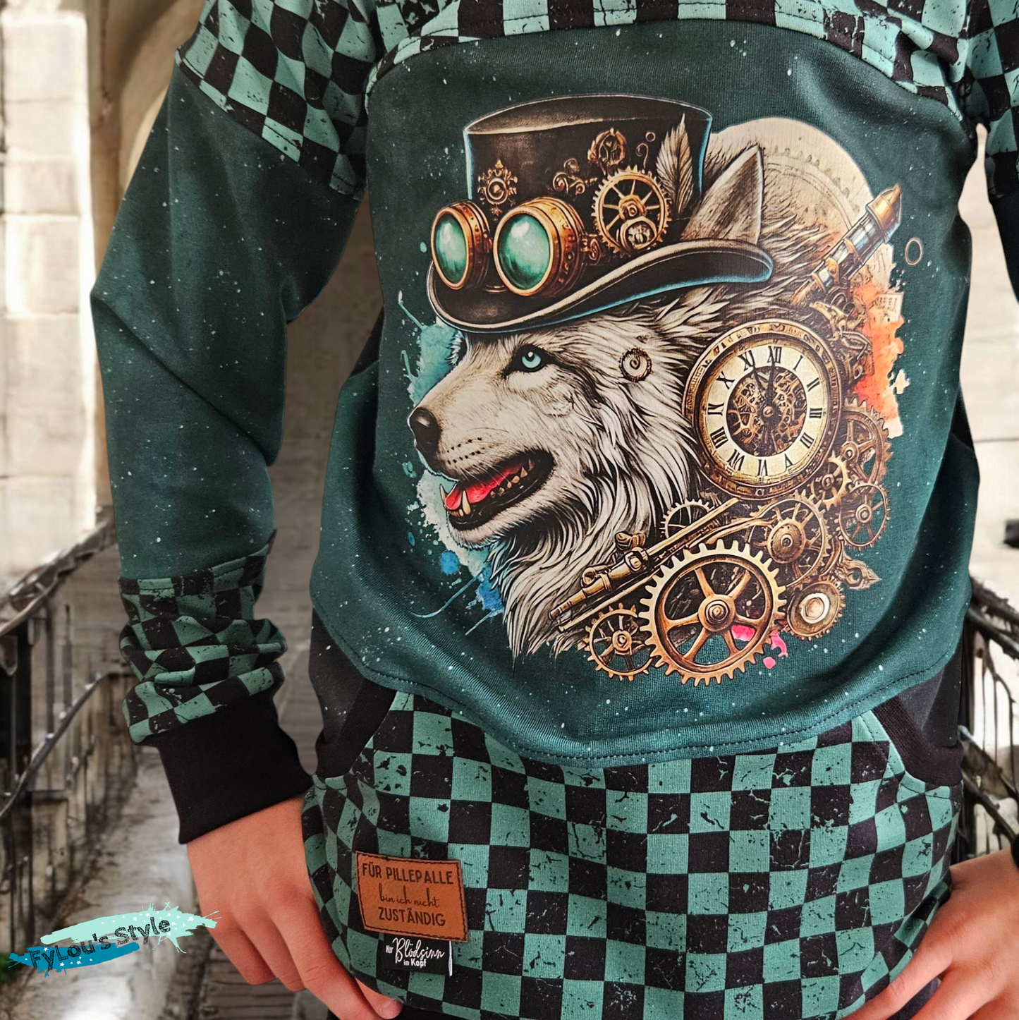 Bügelbild Steampunk Steampunk Wolf #3 Fylou's Style