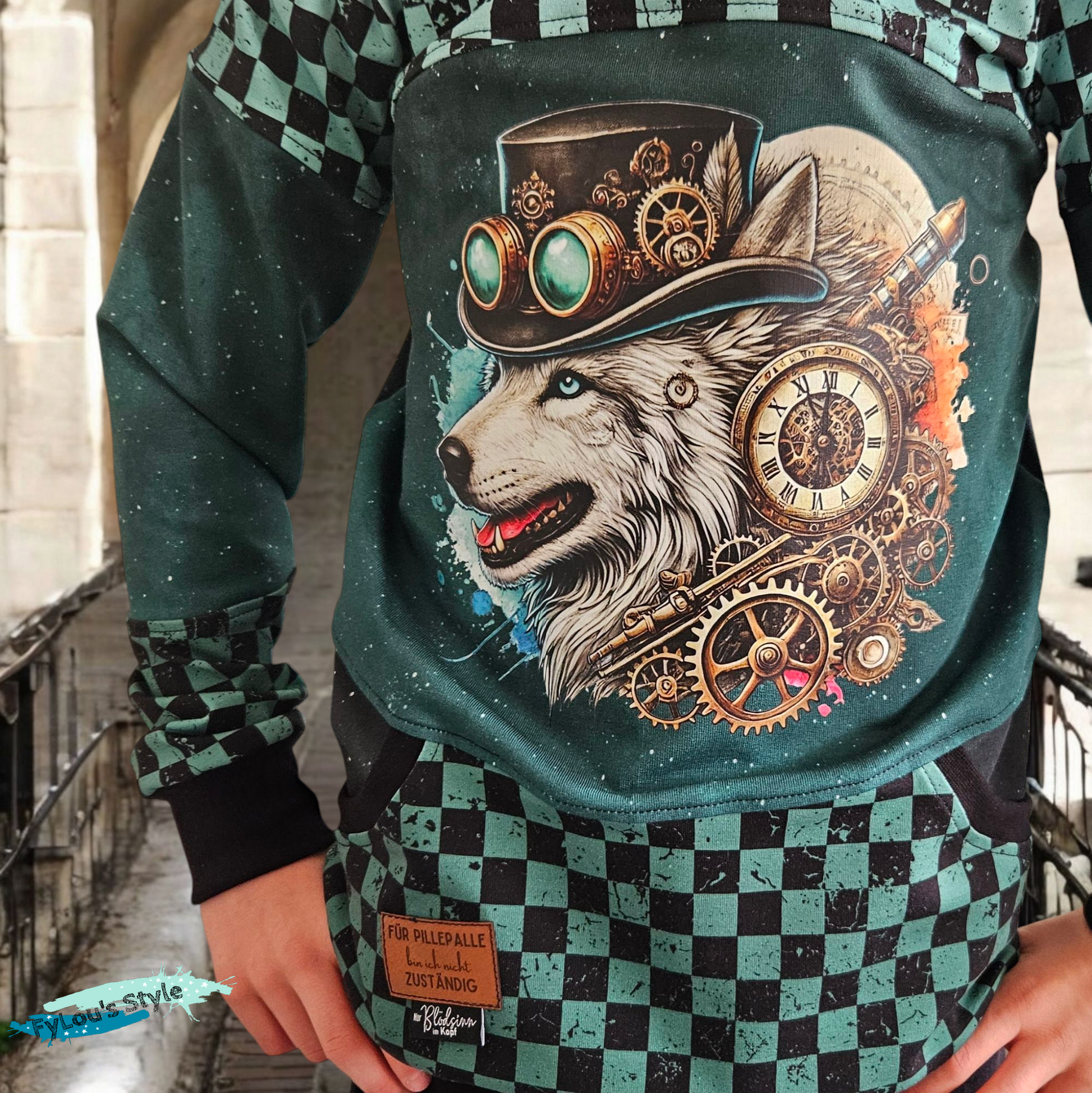 Bügelbild Steampunk Steampunk Wolf #3 Fylou's Style