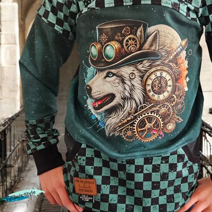 Bügelbild Steampunk Steampunk Wolf #3 Fylou's Style