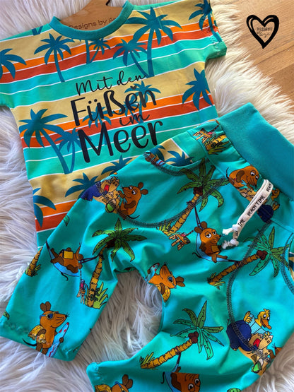 Bügelbild mit den Füßen im Meer Fylou's Style