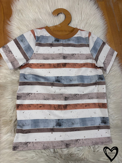 Ripp-Jersey Kombi Streifen Eule