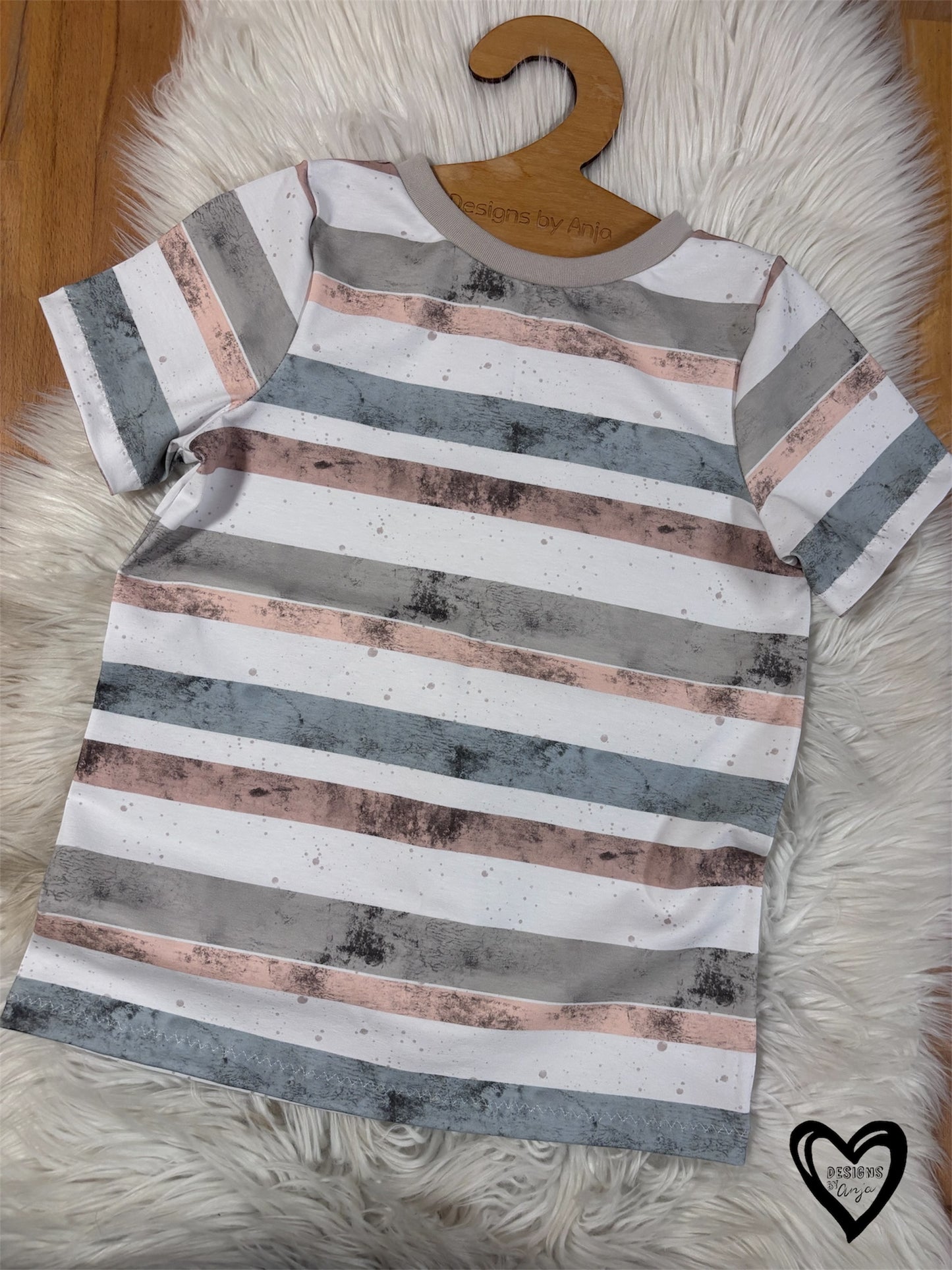 Ripp-Jersey Kombi Streifen Ente