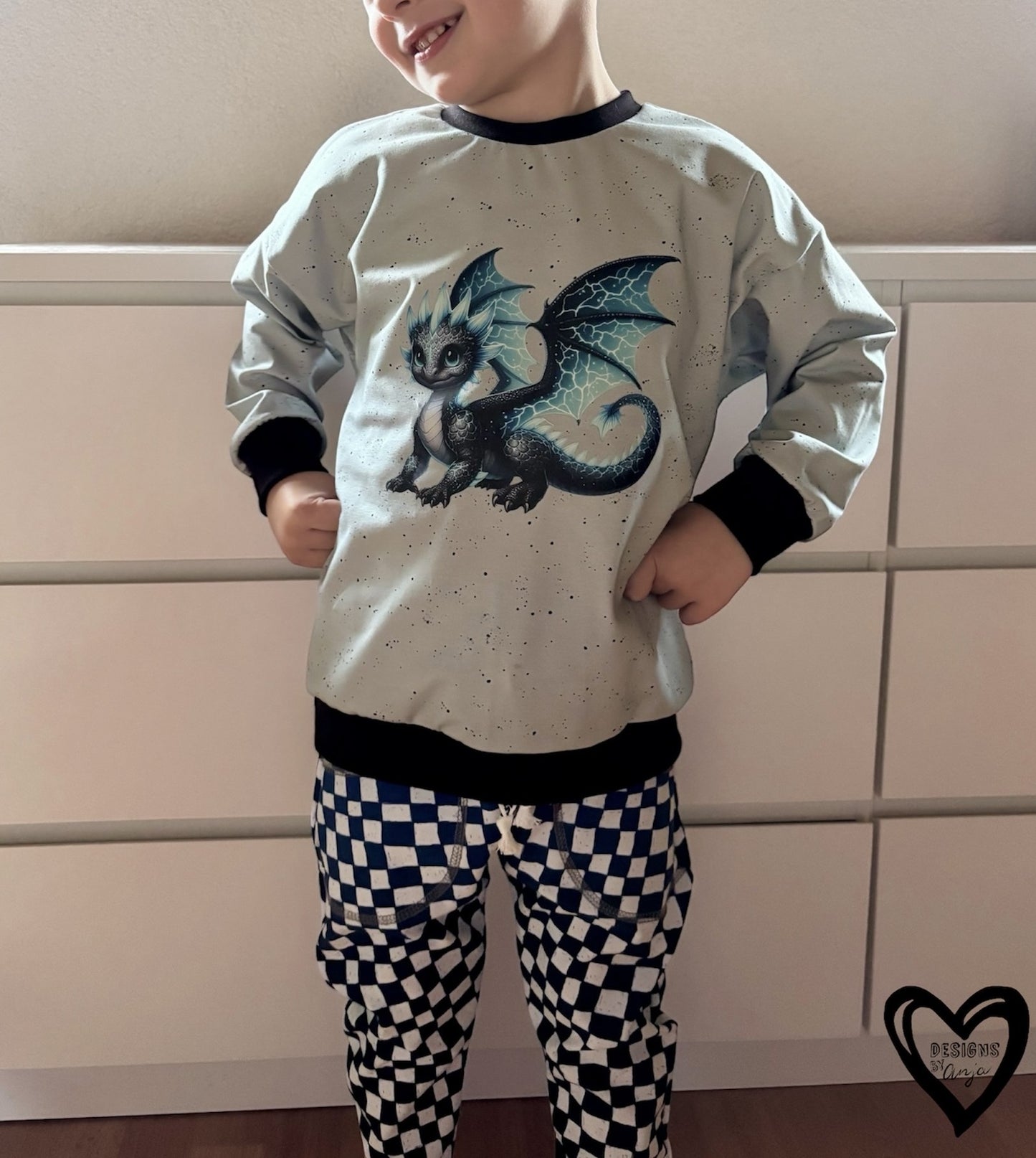 Bügelbild Elementar Drache #24