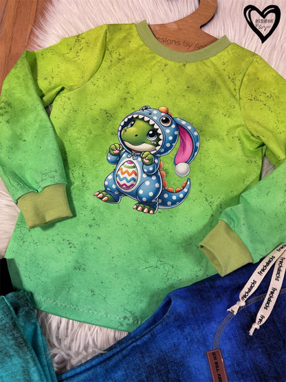 Bügelbild süßer Oster Dino #1