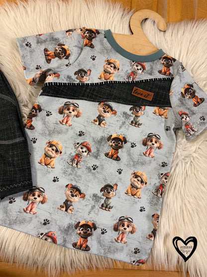 Kinderstoff Retter Hunde