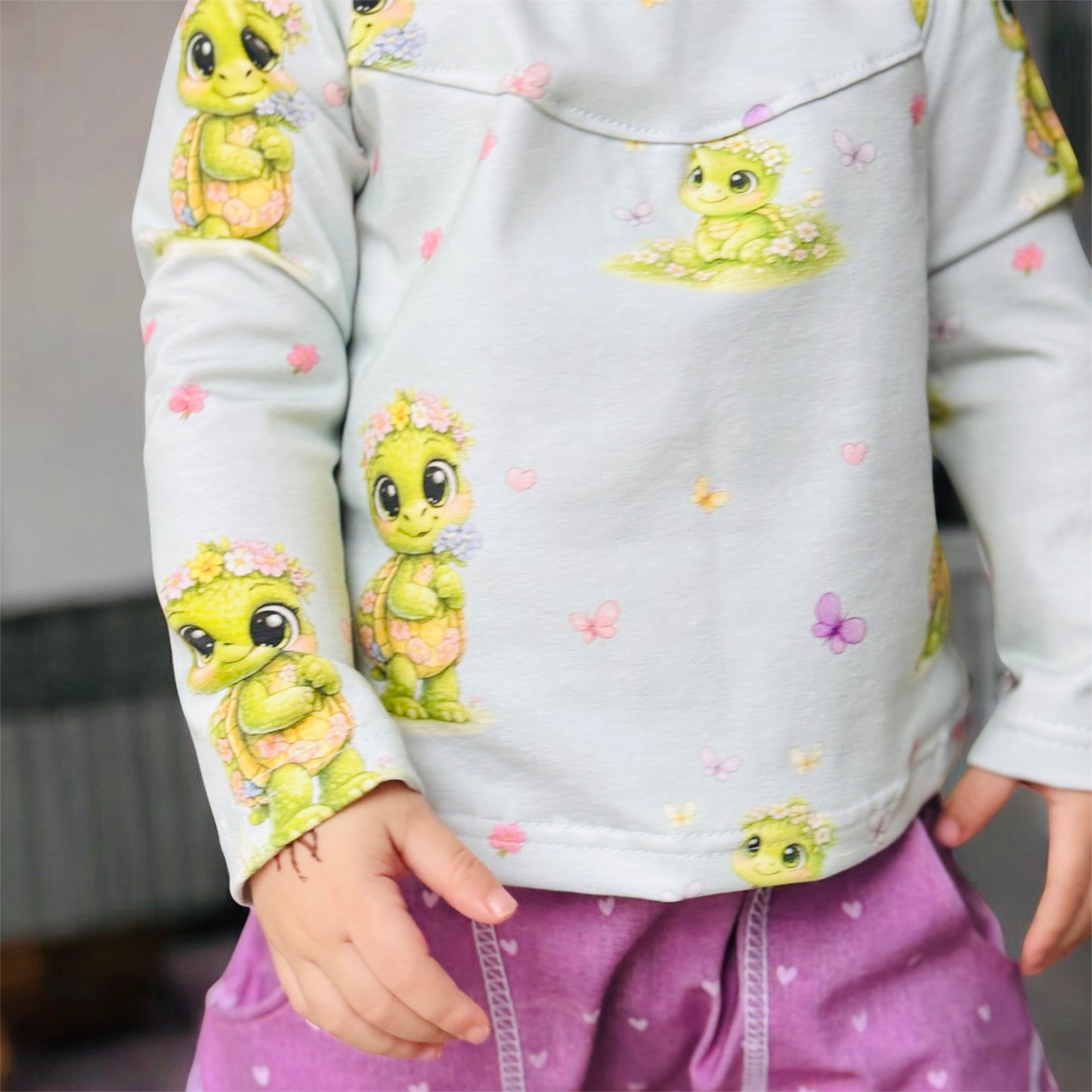 Kinderstoff Frühlingswiese Schildi Mint