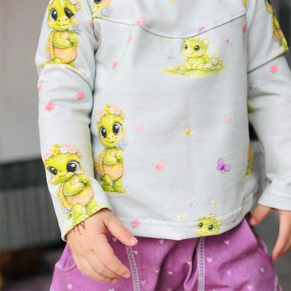 Kinderstoff Frühlingswiese Schildi Mint