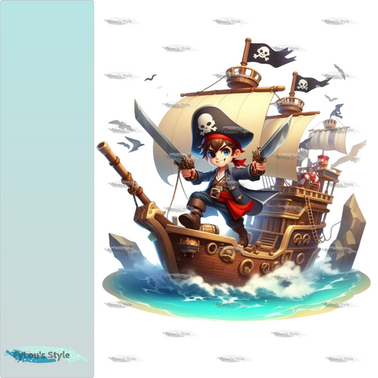 Bügelbild Piratenjunge #7 Fylou's Style