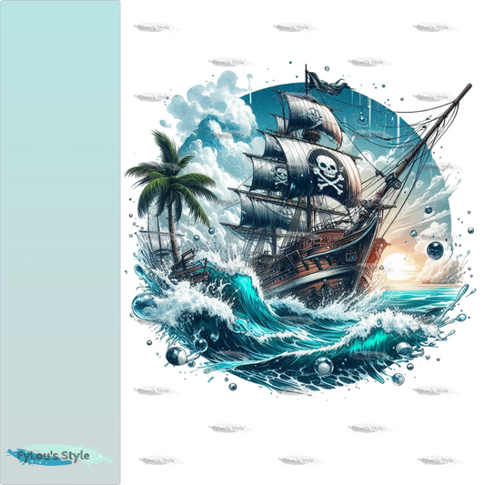 Bügelbild Piratenschiff #1 Fylou's Style