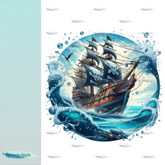Bügelbild Piratenschiff #10 Fylou's Style