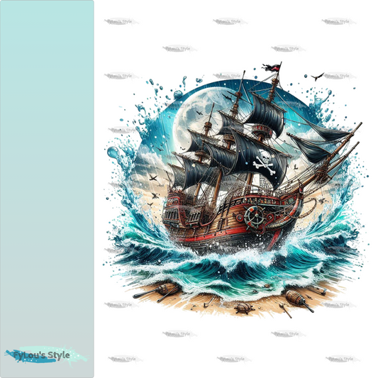 Bügelbild Piratenschiff #11 Fylou's Style