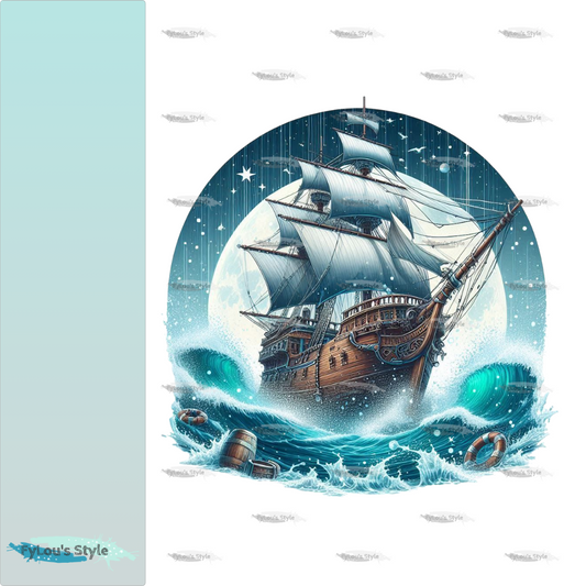 Bügelbild Piratenschiff #5 Fylou's Style