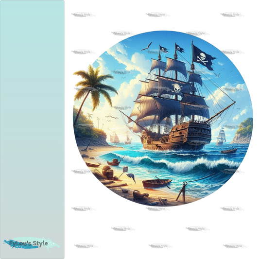 Bügelbild Piratenschiff #9 Fylou's Style