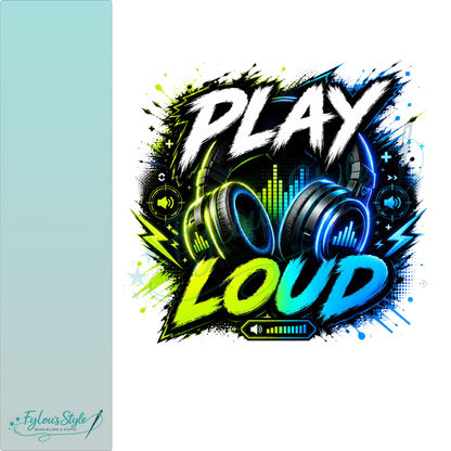 Bügelbild Play Loud