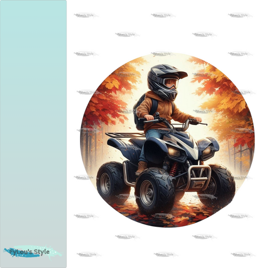 Bügelbild Quad im Herbst #5