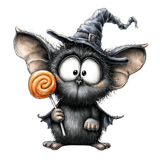 Bügelbild Quirky Fledermaus #13
