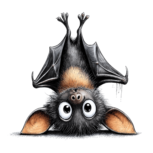 Bügelbild Quirky Fledermaus #23