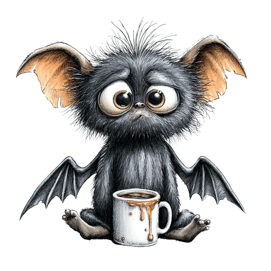 Bügelbild Quirky Fledermaus #3