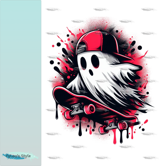 Bügelbild Red Ghost #2