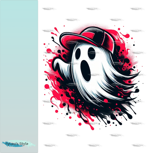 Bügelbild Red Ghost #3