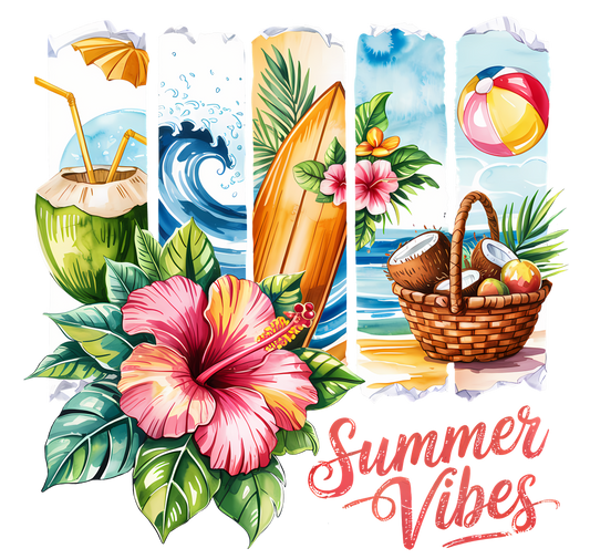 Bügelbild Retro Beach Summer Vibes Fylou's Style
