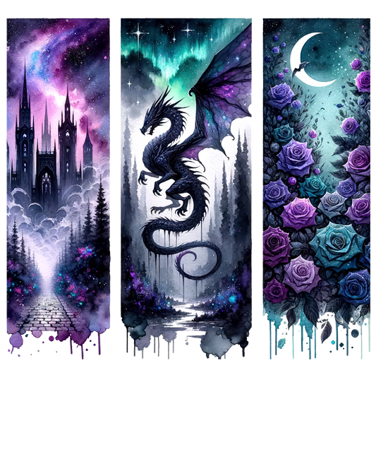 Bügelbild Streifen Motivwelt "Romatik Drache"