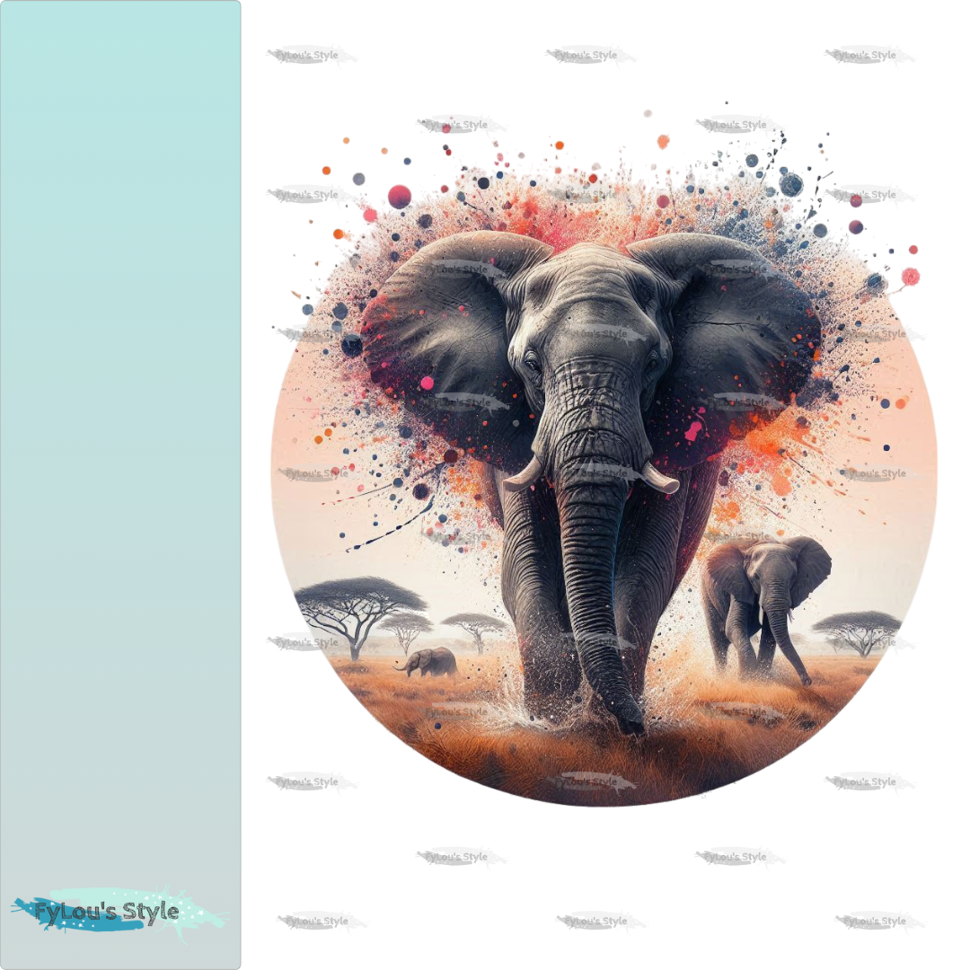 Bügelbild Savanne Elefant #3 Fylou's Style