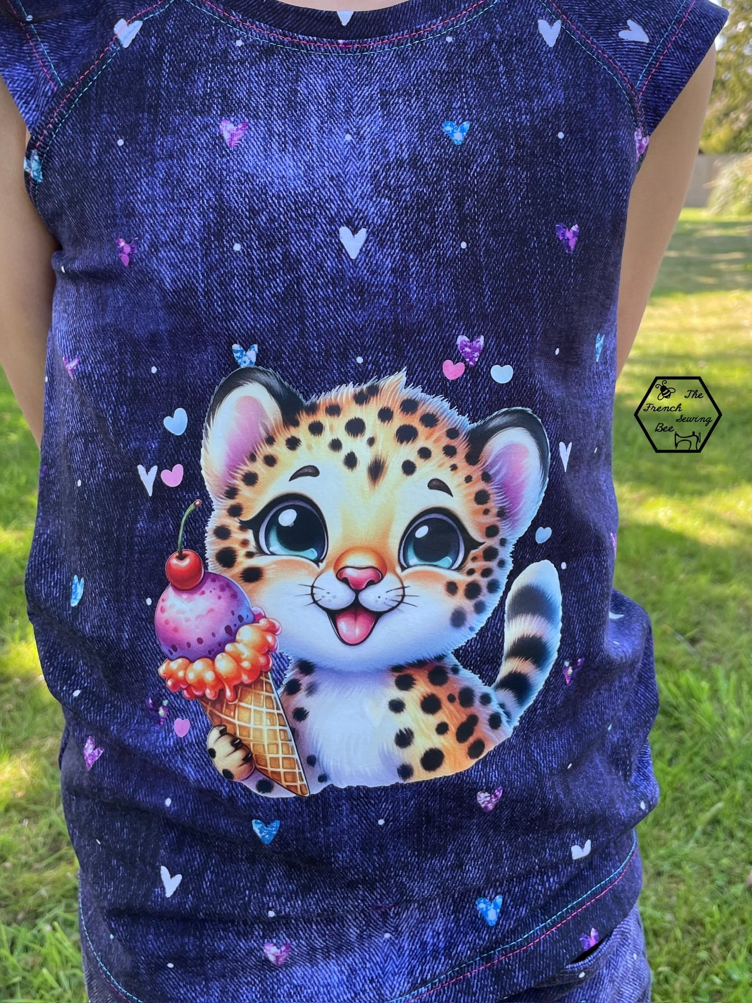 Bügelbild Leopard isst Eis Fylou's Style