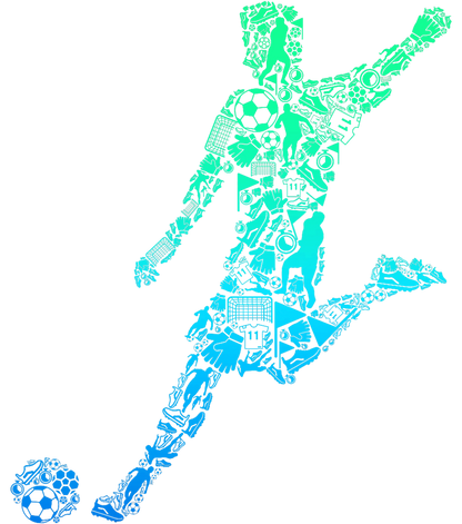 Bügelbild Soccer Boy Kid play
