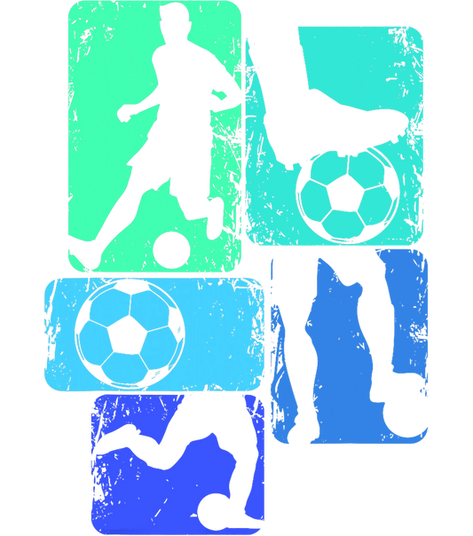 Bügelbild Soccer Player Kick Grafik #2