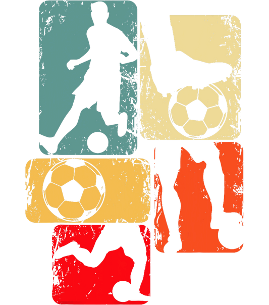 Bügelbild Soccer Player Kick Grafik #3
