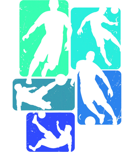 Bügelbild Soccer Player Kick Grafik #1