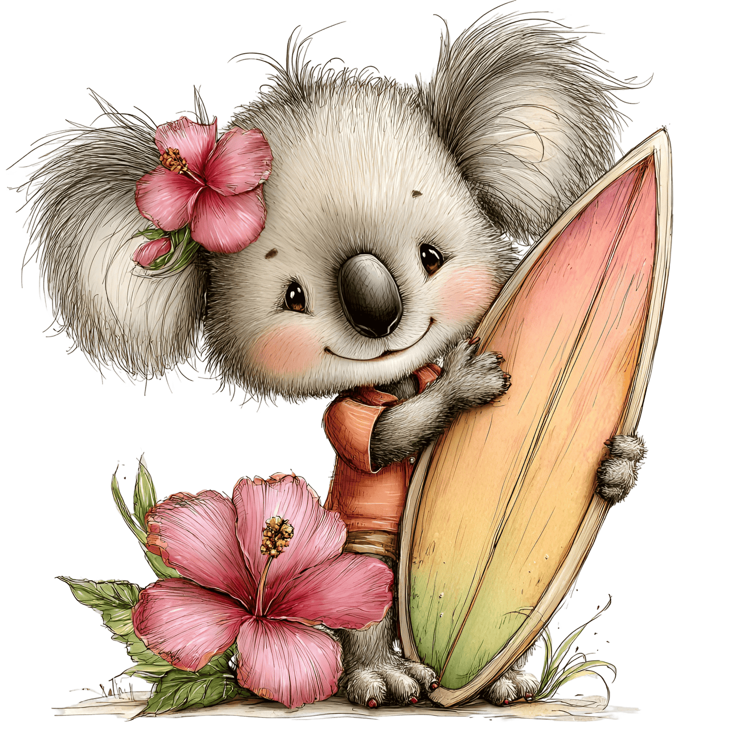 Bügelbild Sommer Koala #1